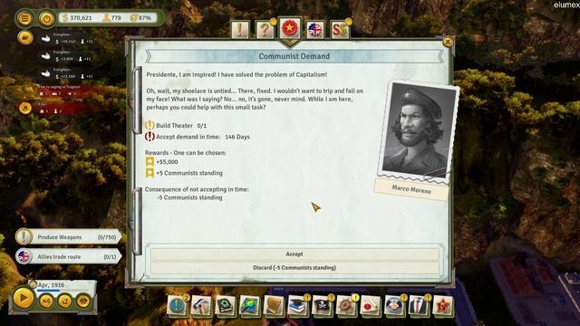 Tropico 6 New Frontiers gameplay PC - ultra settings смотреть онлайн