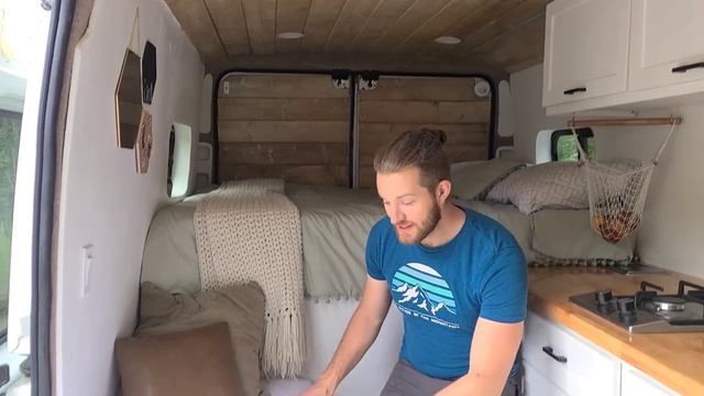 VAN TOUR | Self-Built Ram Promaster Van Conversion | Tiny Home In A Camper Van | L&K SEIMS 2021