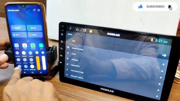 WIRELESS MIRROR LINK with easy connection app# Android car player#wireless mirror link#android #car