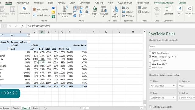 DIY NPS Excel Interactive Dashboard смотреть онлайн