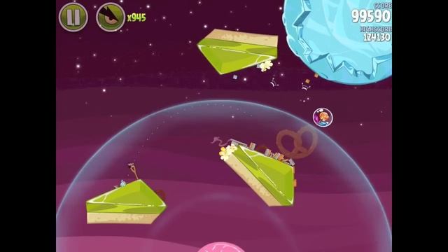 Angry Birds Space Utopia 4-21 Walkthrough 3-Star смотреть онлайн