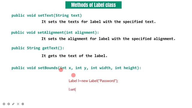 java awt label class | label class in java awt | example | in hindi | methods | constructors of смотреть онлайн
