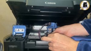 Принтер Canon G2415. Ошибки Е03, P08. Пустые трубки чернил. Чистый лист при печати.