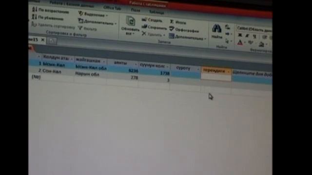 Мааламаттар базасы . Microsoft Acccess смотреть онлайн