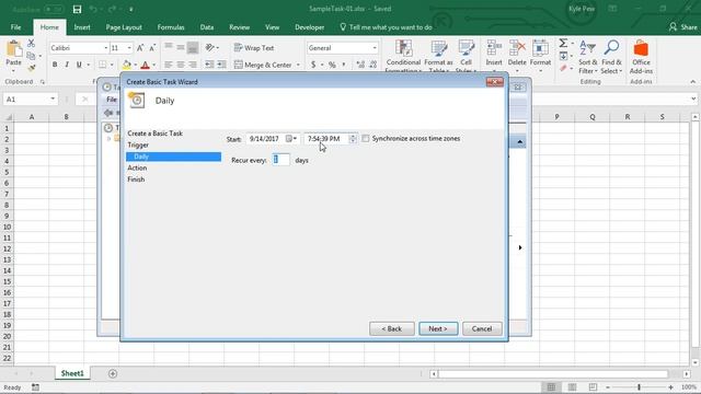 Microsoft Windows Task Scheduler with Microsoft Excel смотреть онлайн