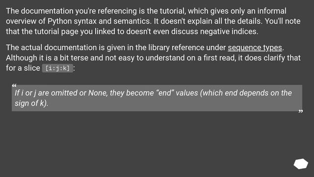 Why does list[::-1] not equal list[:len(list):-1]? смотреть онлайн