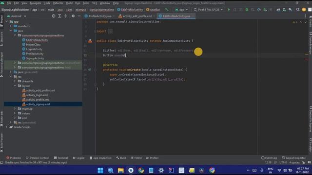 How to Update Data in Firebase Realtime Database in Android Studio - Edit Profile | 2022 смотреть онлайн