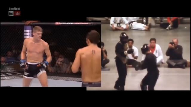 Как Стивен Томпсон применяет технику Брюса Ли в UFC (MMA) смотреть онлайн
