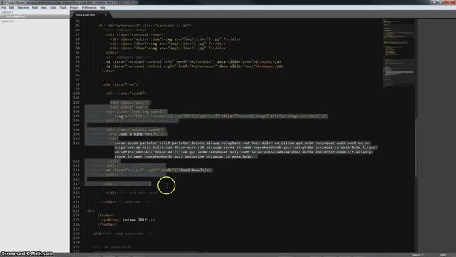 Create A Responsive Blog Using Twitter Bootstrap смотреть онлайн