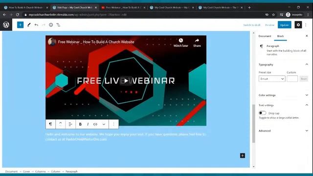 How To Build A WordPress Website For Your Church With LiveStream смотреть онлайн