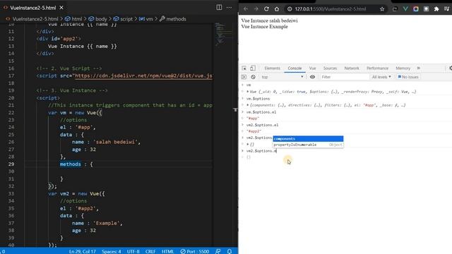 Vue Instance part 2 | VUE JS 2 [Arabic] #vue_js_2 смотреть онлайн