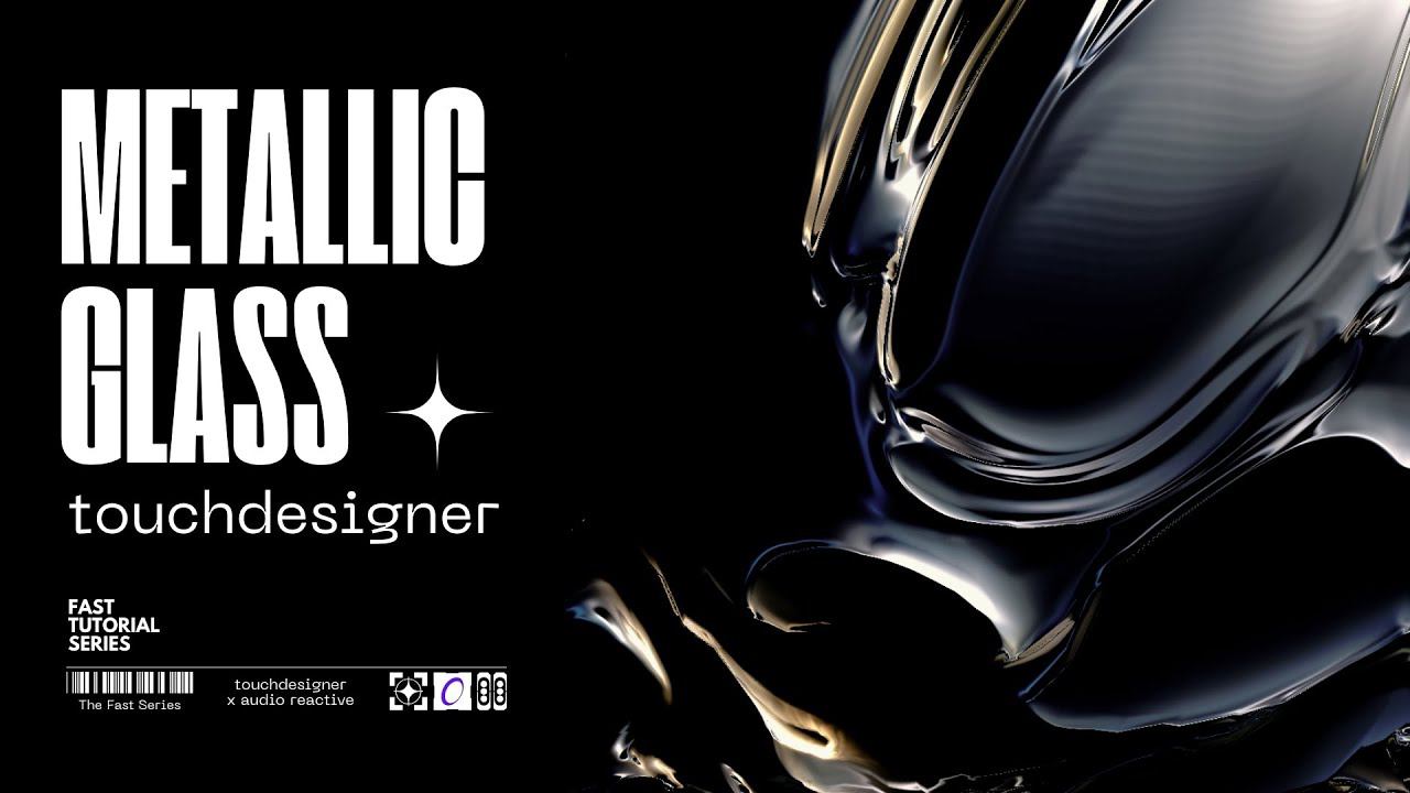 Touchdesigner Tutorial: Metallic Glass Y2K Aesthetic Using: Feedback, Blur and Displace Basics смотреть онлайн