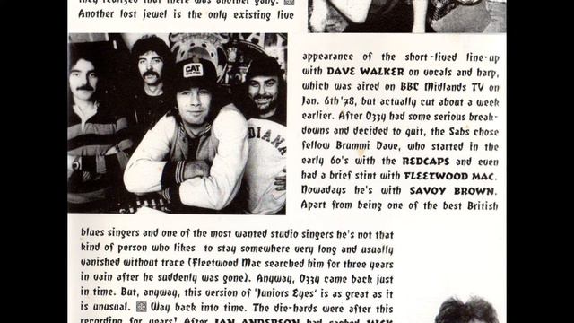 Black Sabbath with Dave Walker - Junior's Eyes (Live 1978) смотреть онлайн
