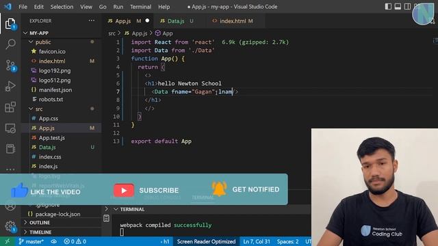 How to Handle Data In React Components Using State And Props | Coding Monk смотреть онлайн