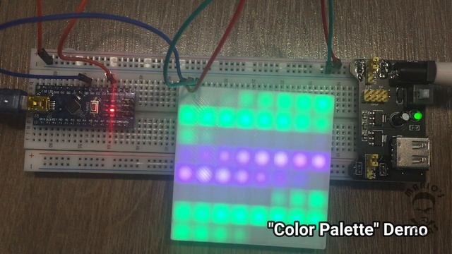 How to use WS2812 8x8 LED matrix with Arduino and FastLED library