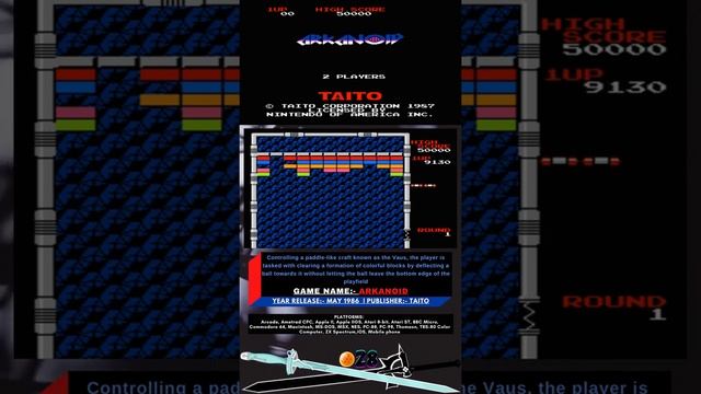 A Block Breaker Retro Video Game | Top NES Arcade Games | Free To Play(Game) [Play #28] #shorts смотреть онлайн