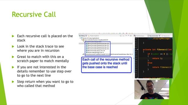 Tracing recursion in debug смотреть онлайн