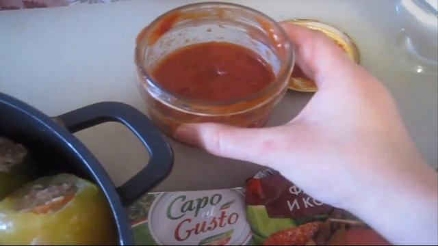 Тушим замороженные на зиму фаршированные перцы смотреть онлайн