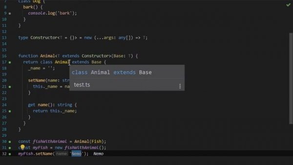 TypeScript миксины (mixins). Множественное наследование в TypeScript