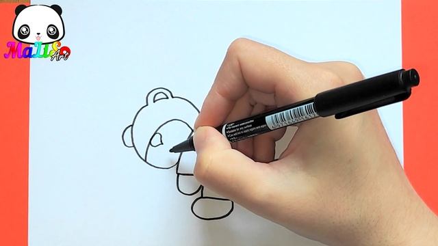 Как нарисовать милого МИШКУ спящего на луне. Простые рисунки для срисовки / Як намалювати ведмедика смотреть онлайн