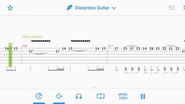 Metallica- Master Of Puppets - Tabs Guitar Backing Track (Songsterr)