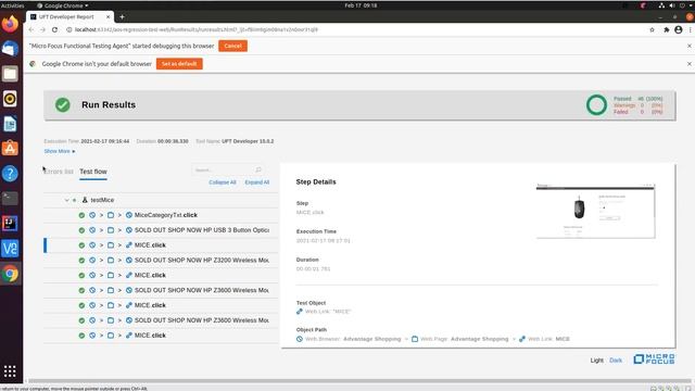 Running UFT Developer Tests using docker containers in Execution Mode смотреть онлайн