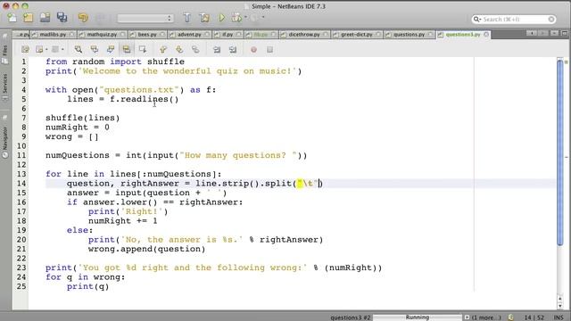 A Simple Python Quiz Program, Part 3 смотреть онлайн