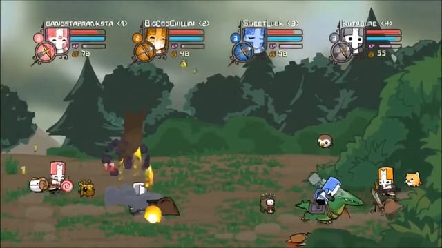 Castle Crashers | Co-op | Let's Play | Part 2 w/ Kuta, BigDog, Sweet & Gangsta смотреть онлайн