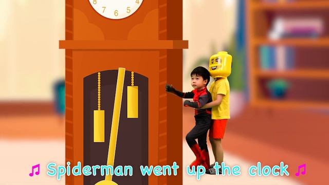 Hickory Dickory Dock with Super Heroes (7pm to Midnight)| DoReMi Kids Songs смотреть онлайн