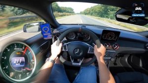 Mercedes CLA 45 AMG максимальная скорость POV