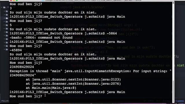 JAVA P1L3 If-else statements & switch-statements in JAVA смотреть онлайн
