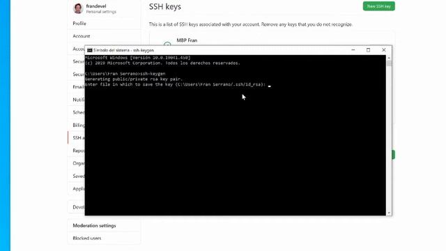 Cómo añadir tu SSH key desde Windows 10 para trabajar con Github смотреть онлайн