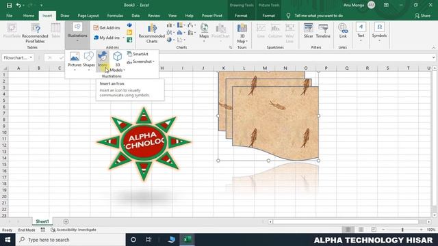 Insert Tab (Illustrations Group) in Excel 2019 in Hindi || By : Hitesh Wadhwa смотреть онлайн