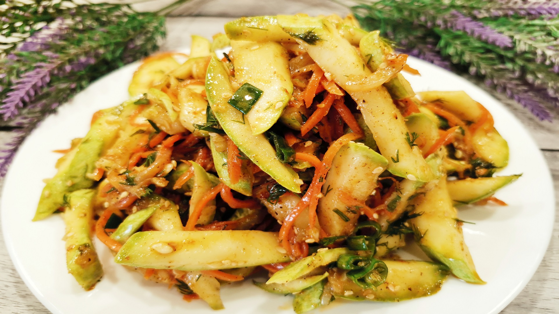 ???️Кабачки по-Корейски. Кабачки со вкусом как грибы. Быстро и Вкусно. #кулинария #рецепт смотреть онлайн