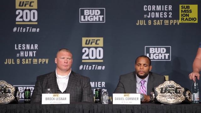 UFC 200 Press Conference: Lesnar Cracks Jokes, Jones/Cormier Take Shots