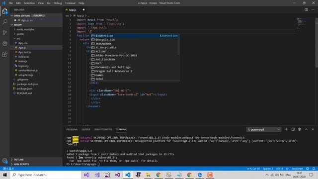 How to Install Bootstrap in ReactJs Version 2020 смотреть онлайн