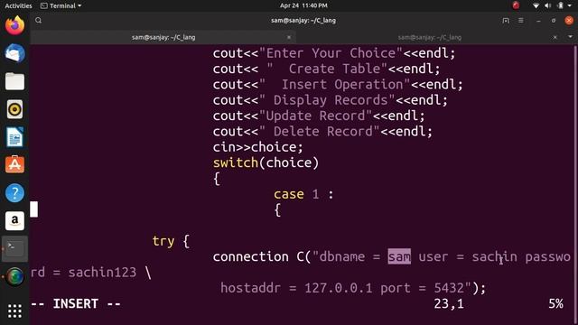 C++ different operations on database PostgreSQL смотреть онлайн