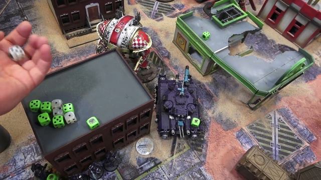 Chaos Knights vs Iron hands Space Marines Warhammer 40K Battle Report 2000 points смотреть онлайн