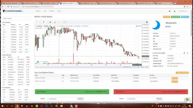 Обзор Биржи CoinExchange за (УТРО) 27 01 2018, и Советы Какую Монету Покупать [КриптоМонстр2018] смотреть онлайн