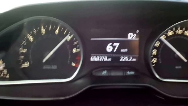 Peugeot 208 1.2 PureTech AT acceleration 0-100 km/h смотреть онлайн