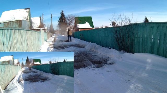 Приближение весны своими руками (чернение снега на дороге) смотреть онлайн