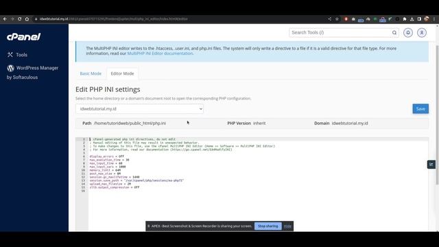 Tutorial Melakukan Setting Php.ini смотреть онлайн
