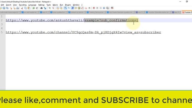 [HIndi] Youtube SUBSCRIBE Link create easily смотреть онлайн