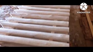 красивый забор из горбыля своими руками бюджетный вариант.