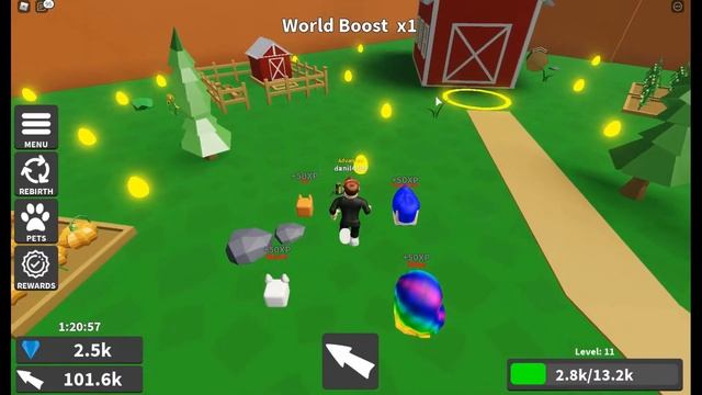 *Становимся топами в симуляторе Clicking Legends в Roblox * смотреть онлайн