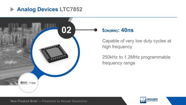 Analog Devices Inc. LTC7852 Switching Controllers | New Product Brief смотреть онлайн