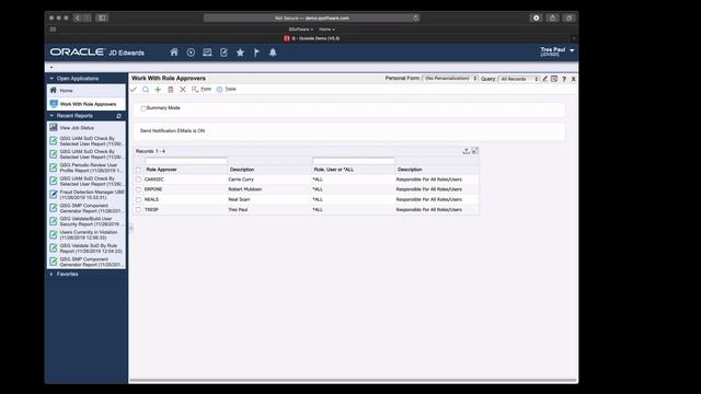 Demo: User Admin Manager for JD Edwards EnterpriseOne смотреть онлайн
