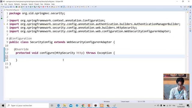 Part 13 Dev Web JEE - Spring Security Part 1 смотреть онлайн