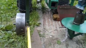 Косилка  ботвы картофеля на мотоблоке