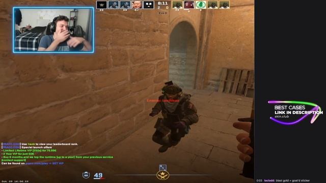 twitch reacts to RELOADING A KNIFE! (CS2) смотреть онлайн